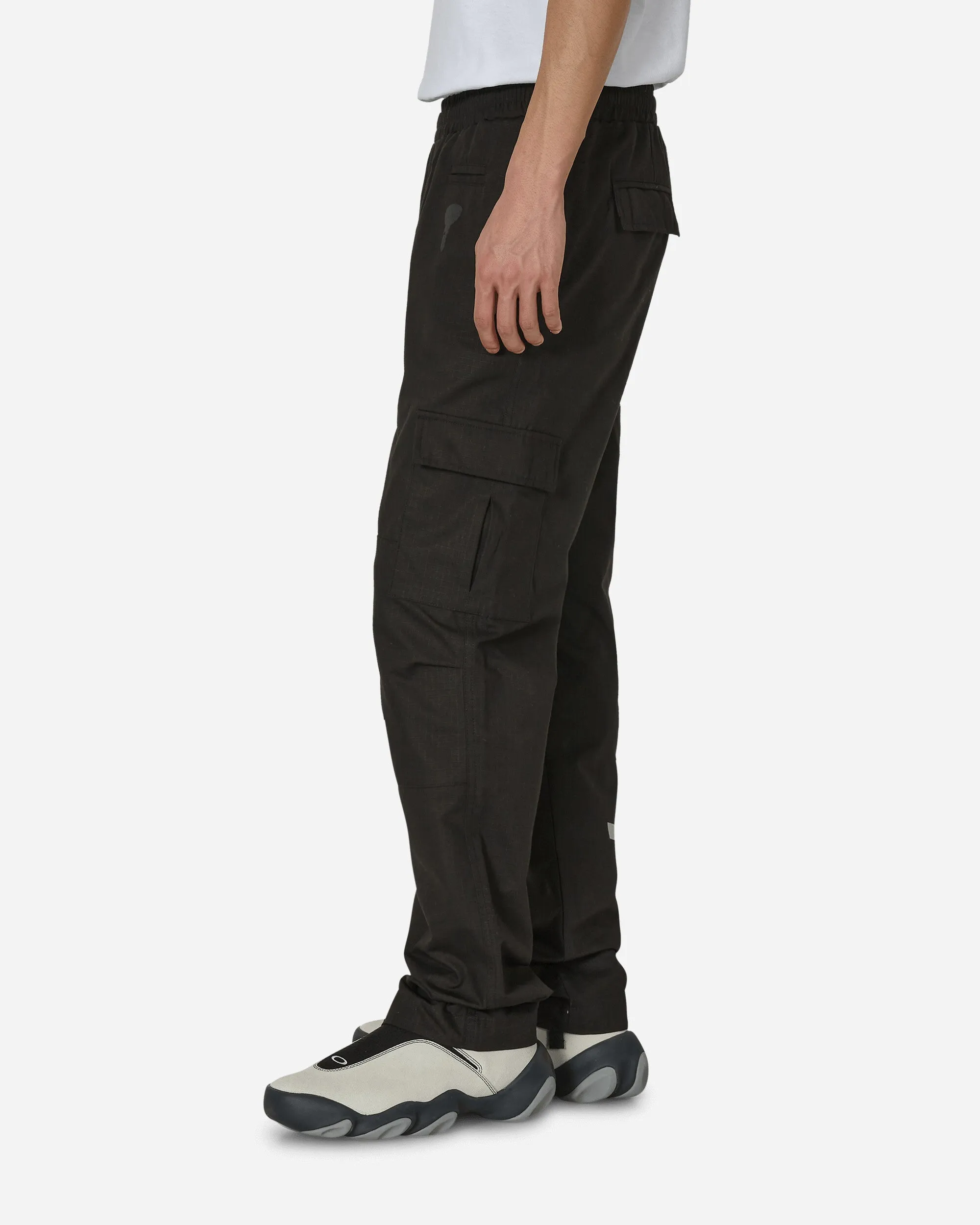 Black AA Logo Cargo Pants with Pockets