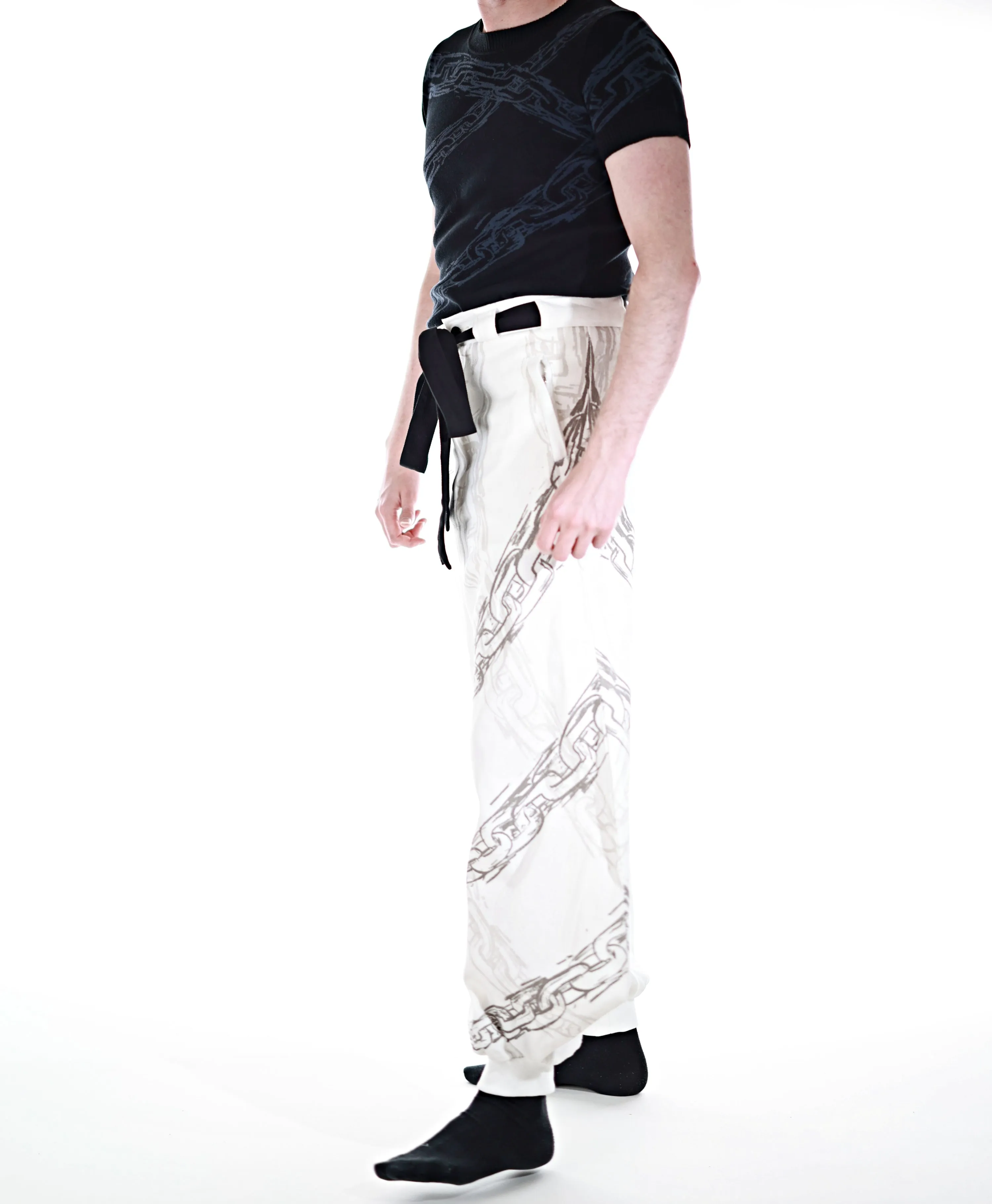 Stylish Chain-Link Pants - Preorder Now!