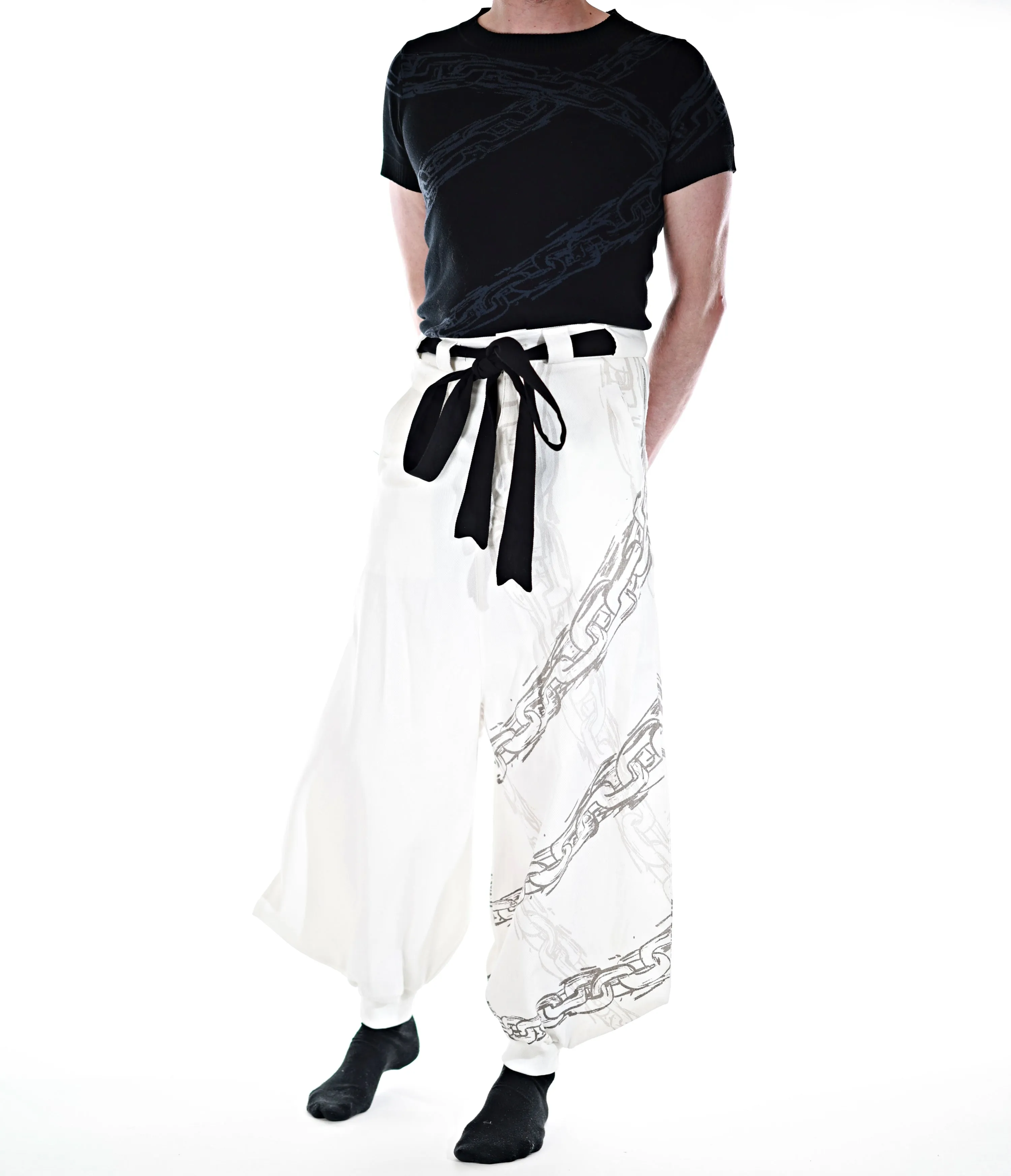 Stylish Chain-Link Pants - Preorder Now!