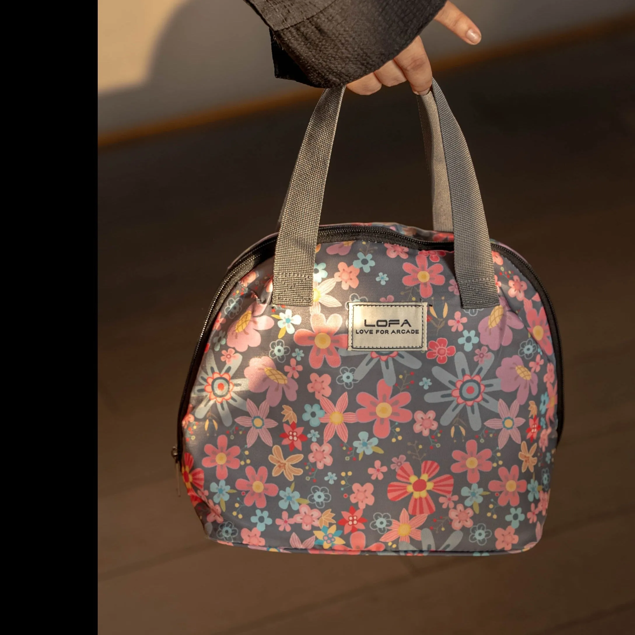 Floral Insulated Thermal Lunch Bag