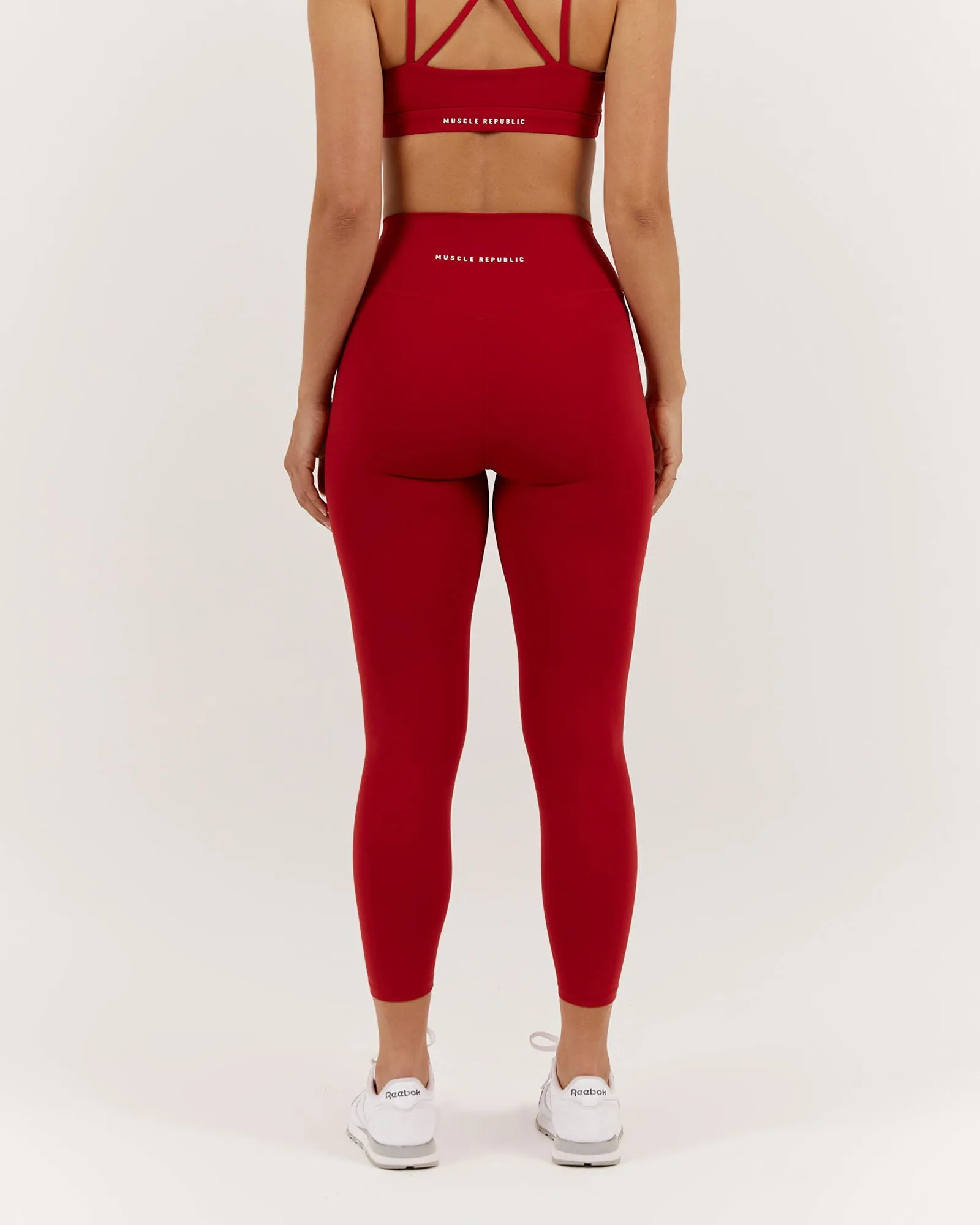 LUXE LEGGINGS 24" - CHERRY