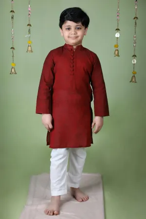 MAROON KURTA SET