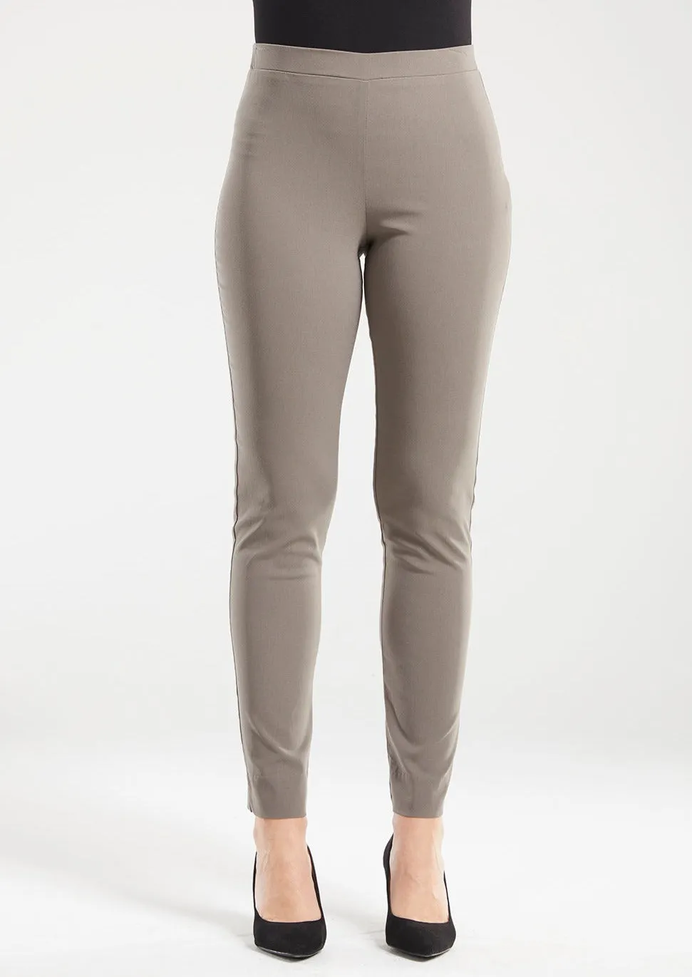 Narrow Miracle Bengaline Pants in Bark Neutral