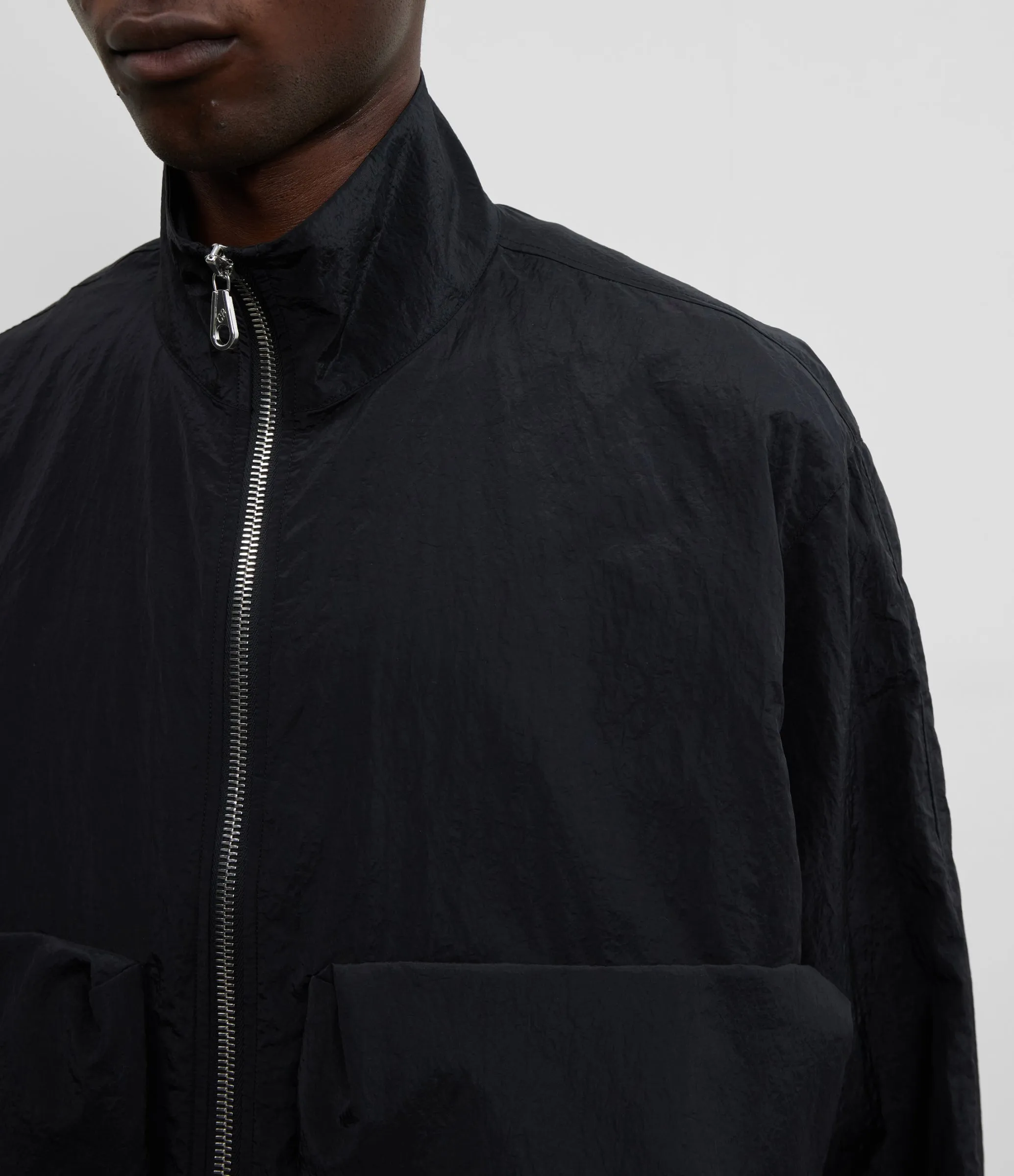 NYLON COMBAT TRACK JACKET