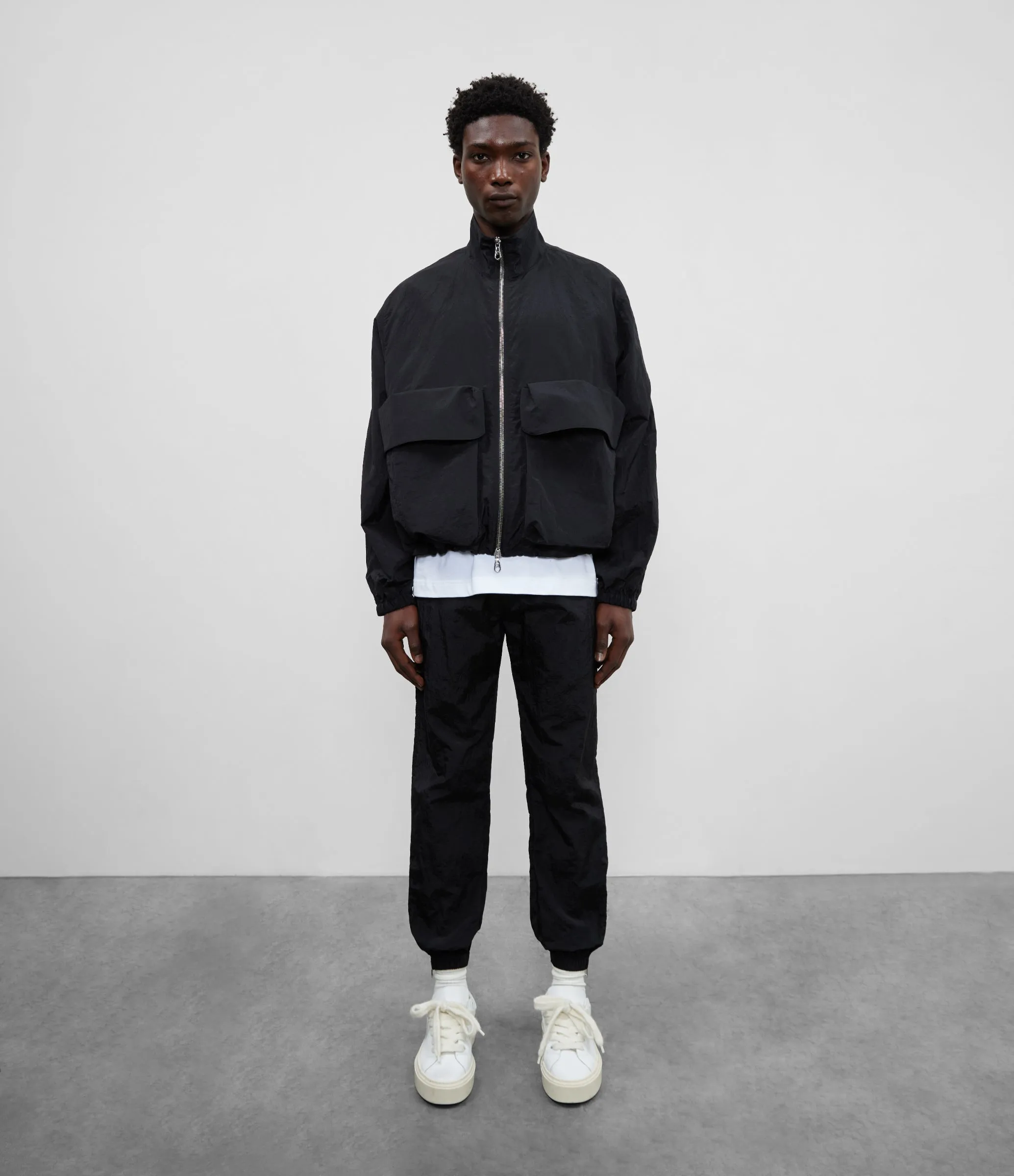 NYLON COMBAT TRACK JACKET