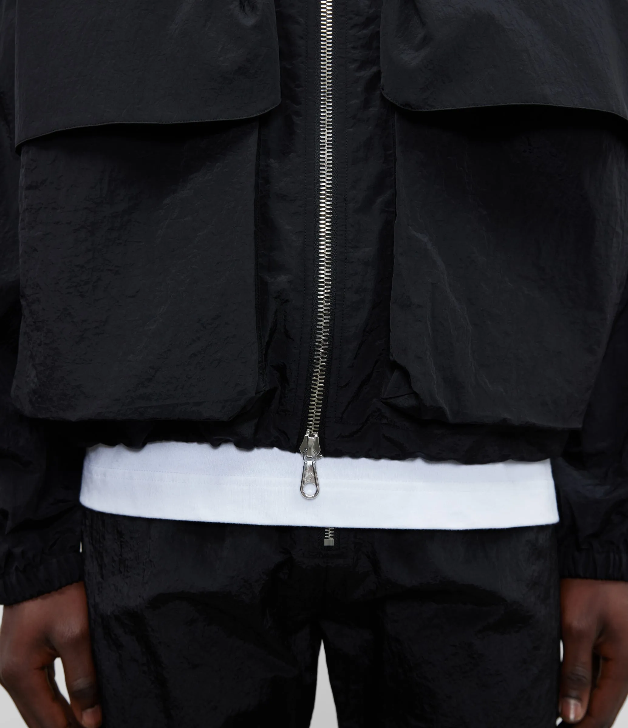 NYLON COMBAT TRACK JACKET