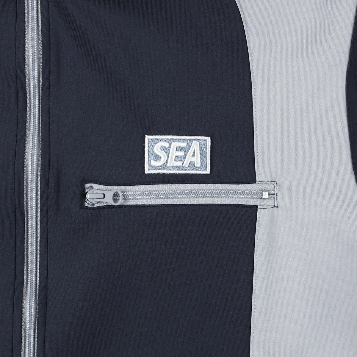 Paneled Track Jacket / NAVY